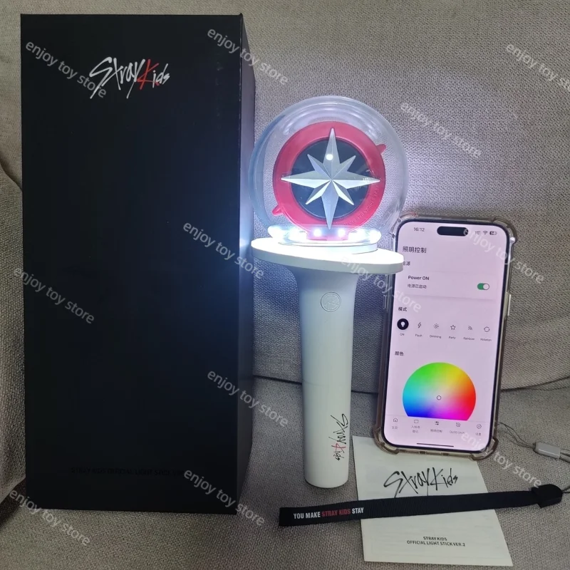 Kpop Stray Kids Lightstick Ver.2 With Bluetooth Concert Hand Lamp Glow  StrayKids Light Stick Flash Lamp Fans Collection Gift