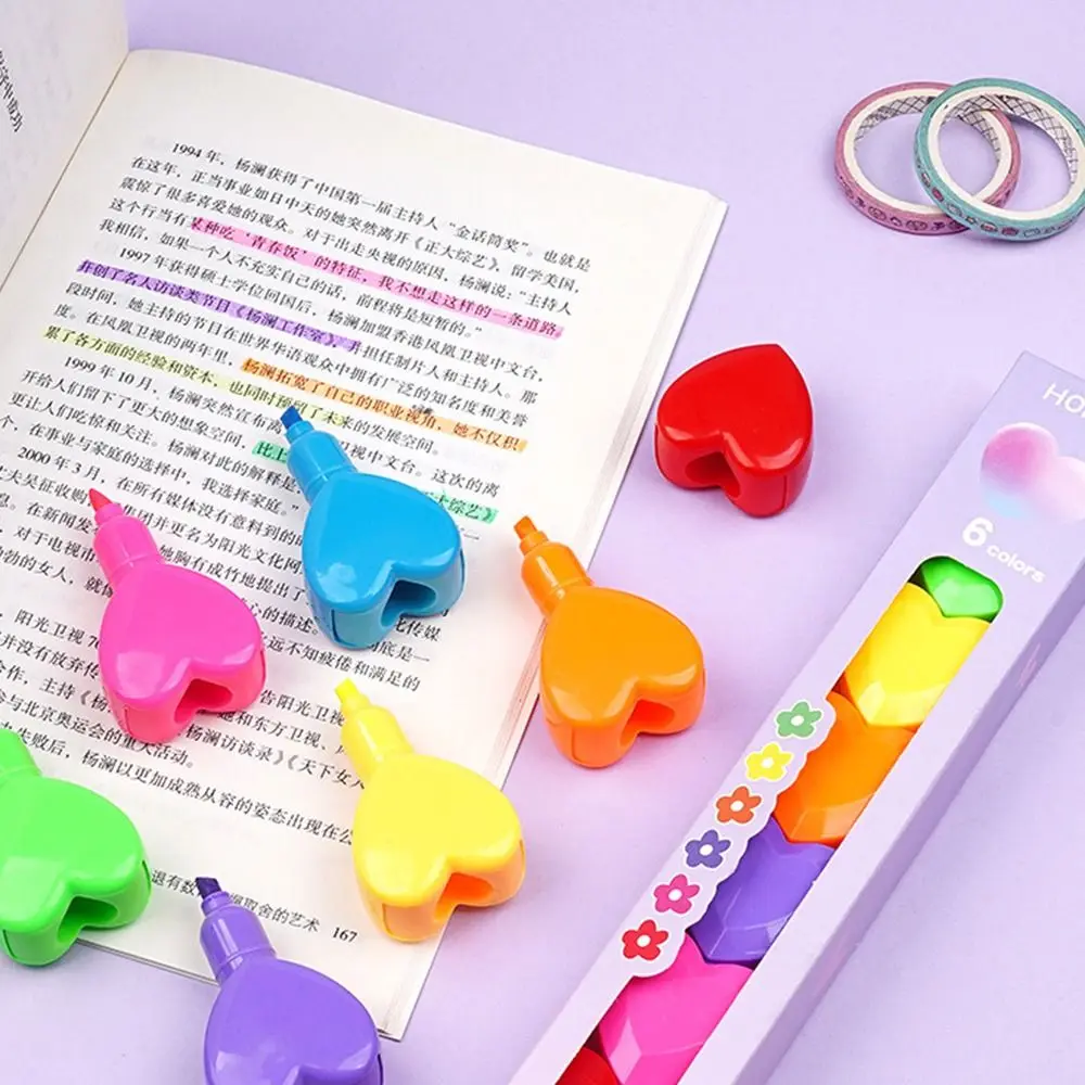 Marker Pen Kawaii Little Octopus Bear Fluorescent Marker Pen Set 1Set