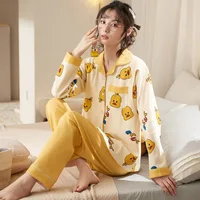 Vêtements mensuels 2 ensembles de vêtements d'allaitement printemps et été pyjamas de maternité grossesse allaitement vêtements de maison 4