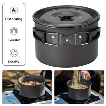 Portable Camping Pot with Lid 1