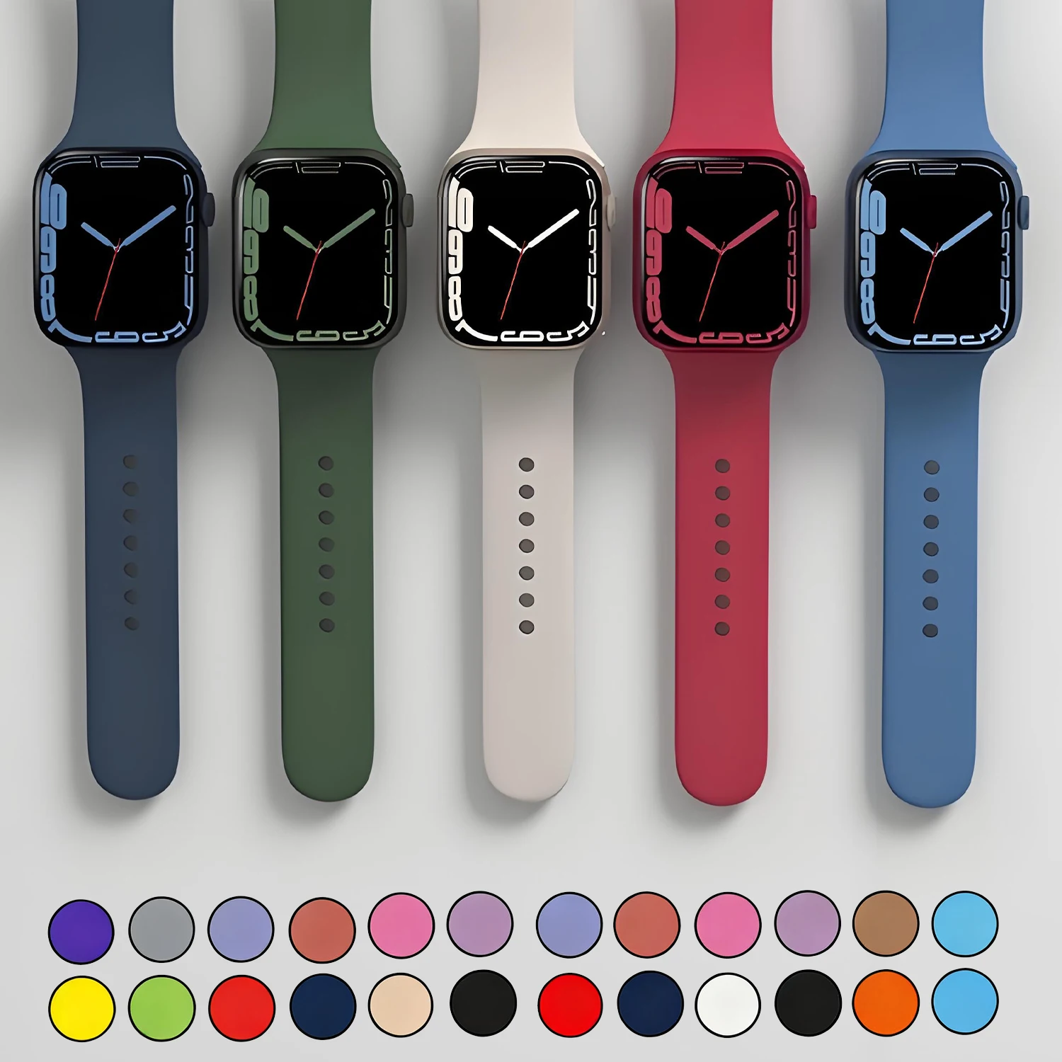 Premium Silicone Strap for Smartwatch - Durable and Stylish Bracelet Replacement Band