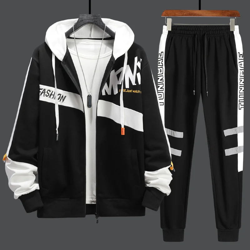 2023 New Sport Suits Mens Tracksuit Set For Men Jacket Hoodie Sweatpants Two Piece Matching Sets Student Husband Sports Clothing