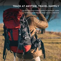 GITFOS Airtag Holder For Apple Airtag GPS Tracker Case Anti-lost Keychain Holde for Luggage Backpack Pet Collar Keys 6