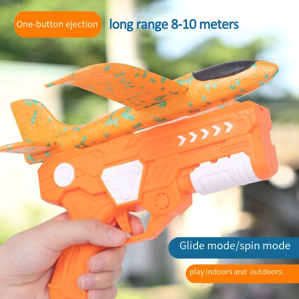 Kids Toys Catapult  Foam AirPlane Gun-style Launching Aircraft Gunner Throwing Aircraft Toys for Boys Birthday Christmas Gifts 3
