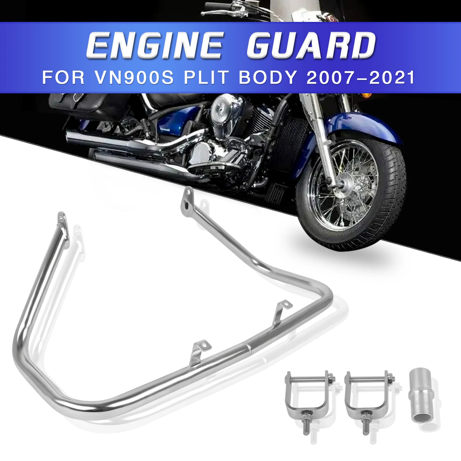 

For KAWASAKI Vulcan VN900 Classic LT 2006-2022 Motorcycle Engine Guard Highway Crash Bar Bumper Protection