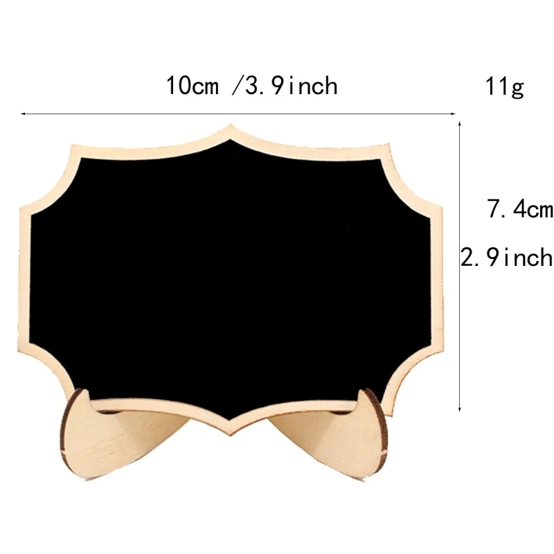 Mini Lace shape Chalkboards 20pcs with Support Message Board Signs Table Place Card Signs for Home Brthday Wedding Party wooden chalkboard