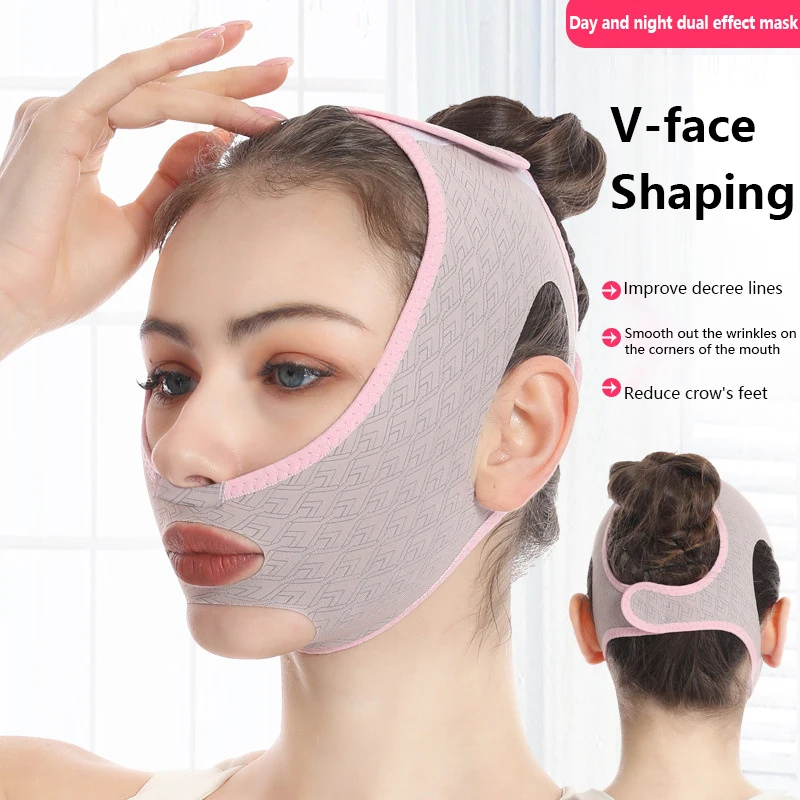 Face Lift V Shaper Mask Fasciatura Dimagrante Per Il Viso Chin Cheek Lift Up Belt Cinturino Antirughe Beauty Neck Thin Lift Strumenti Per La Cura Del 