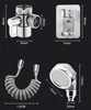Faucet External Shower Head Set Bathroom Kitchen Basin Tap Adapter Spray Drains Strainer Hose Sink Washing Hair Shower 6