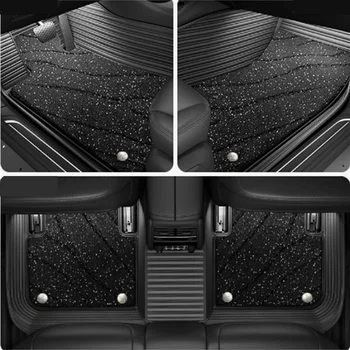 Tappetini per auto a doppio strato per BAIC BJ20 BJ40 S6 Senova X25 X35 X55 X65 D80 D70 D50 Tappeti per auto Fodere per piedi Accessori auto