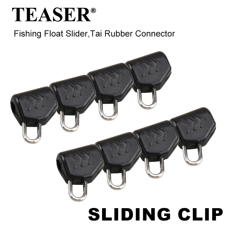 TEASER 10/25 stücke Angeln Abo Float Slider Sinker Slip Clip Snap Gewicht Rutsche Kunststoff Stecker Zubehör Für Braid Angelschnur