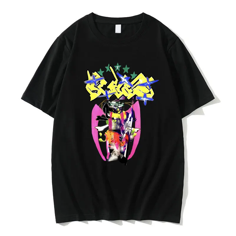 Bladee 333 Skate Drain Gang Graphic T Shirts Men Women Hip Hop