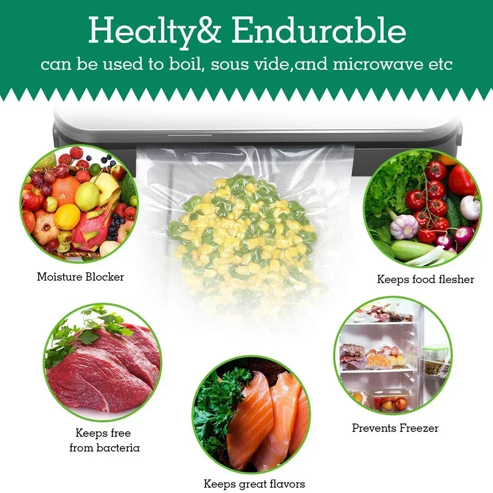Sous Vide Vacuum Sealer Roll Bags - 300CM for Food Storage and Packaging