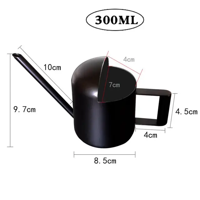 Small Watering Pot Stainless Steel Watering Stainless Steel Mini Watering Long Spout Sprinkling Pot for Indoor/outdoor Plants 2