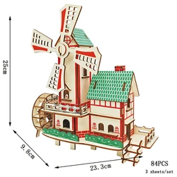 Vintage Campervan 3D Wooden Puzzle Kit (Ocean Villas)