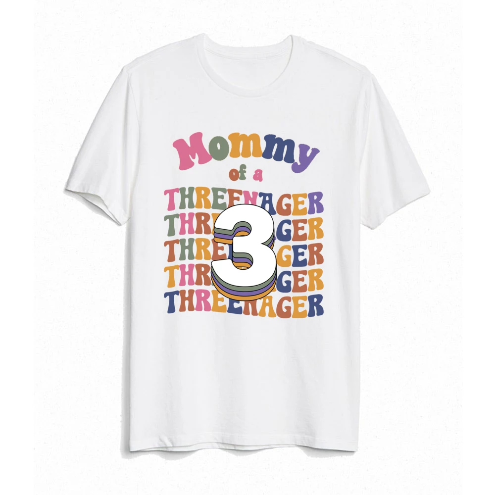 Threenager 생일 가족 매칭 셔츠,  티, 어린이 3 세 생일 파티 복장, 아빠 엄마 Sis Bro 티셔츠 상의,  롬퍼