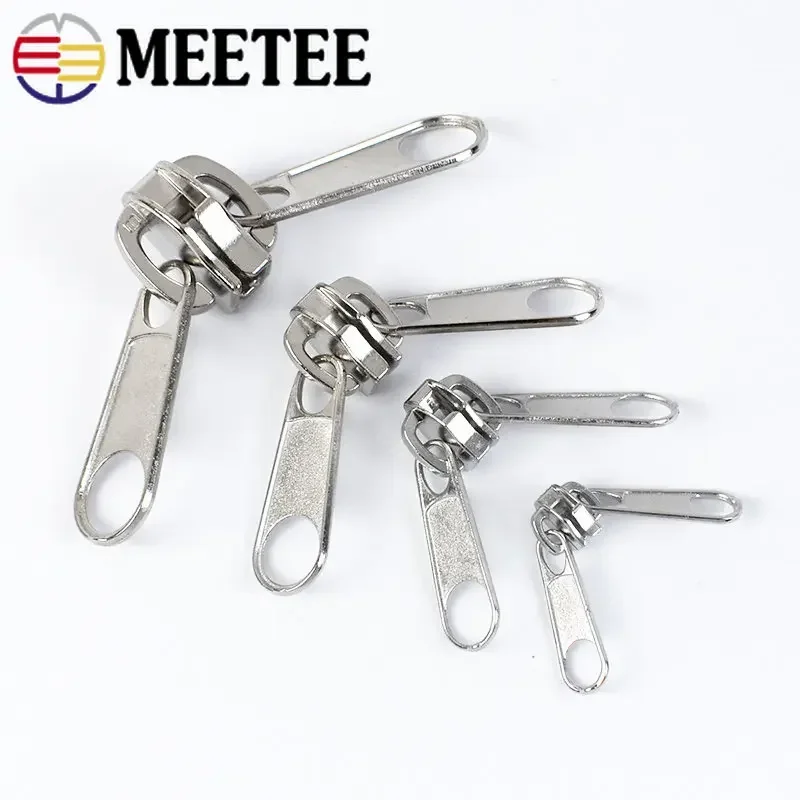 20Pcs 3# 5# 8# 10# Zipper Sliders for Nylon Zippers Head Single/Double Sided Pull Luggage Bag Zips Repair Kit Accessory zipper repair kit zipper sliders zipper heads zipper accessories