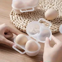 Outdoor portable egg box, anti drop egg storage box, shockproof travel camping anti shatter egg tray, household plastic box 2