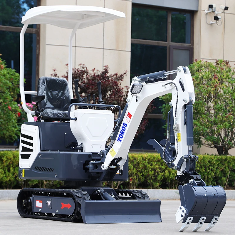 Prezzo Di Fabbrica 1Ton Crawler Small Digger Multifunzionale Farm Garden Mini Escavatore Consegna Veloce Epa Diesel Engine Escavatore