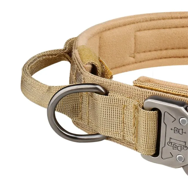 Pet Products Outdoor Tactical Dog Collar Metal Buckle Breathability Nylon Collar Medium and Large Dog Training Neck Collar Dog 4