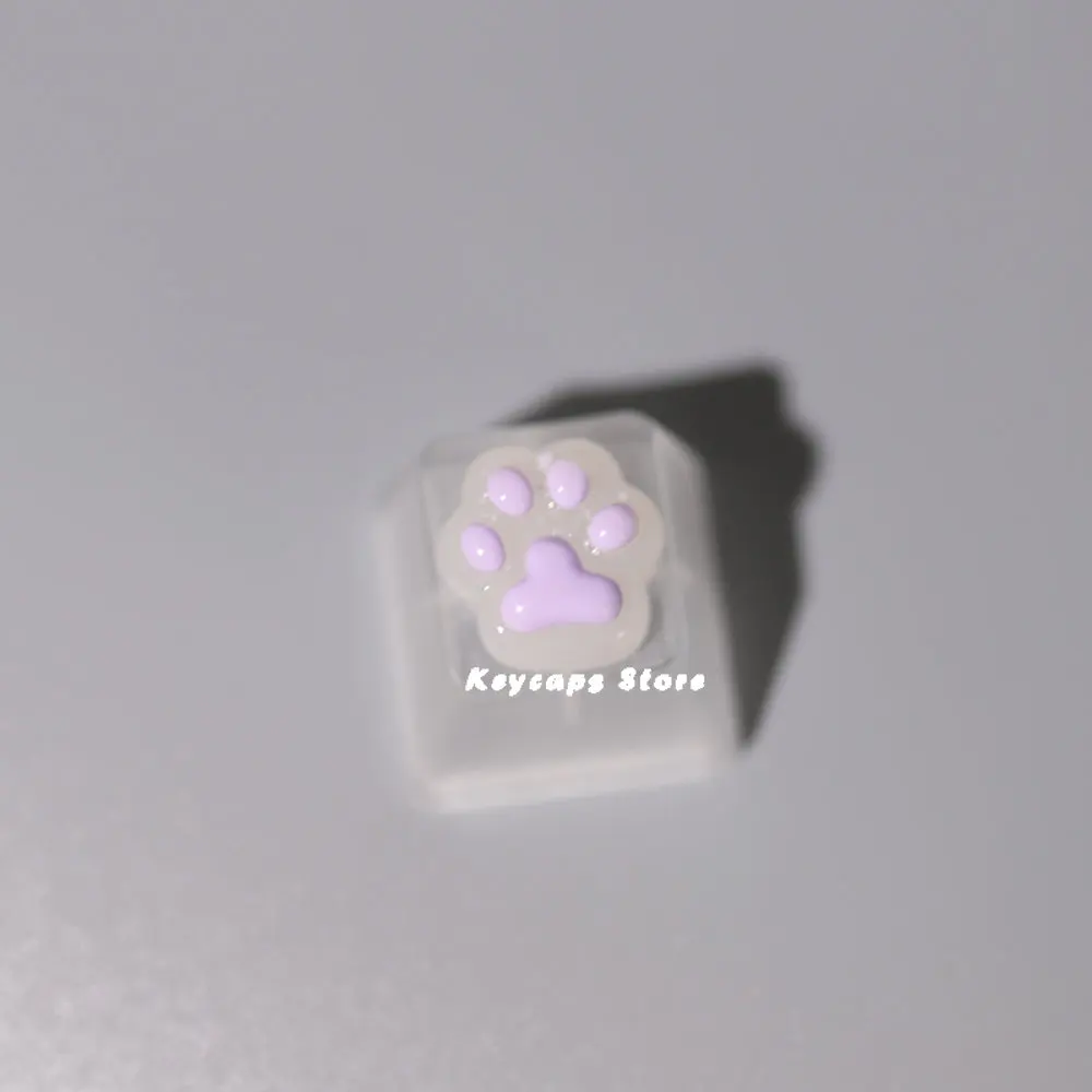 Pink Lovely DIY Mechanical Keyboard with Backlit Crystal Pentagram Bow Keycaps