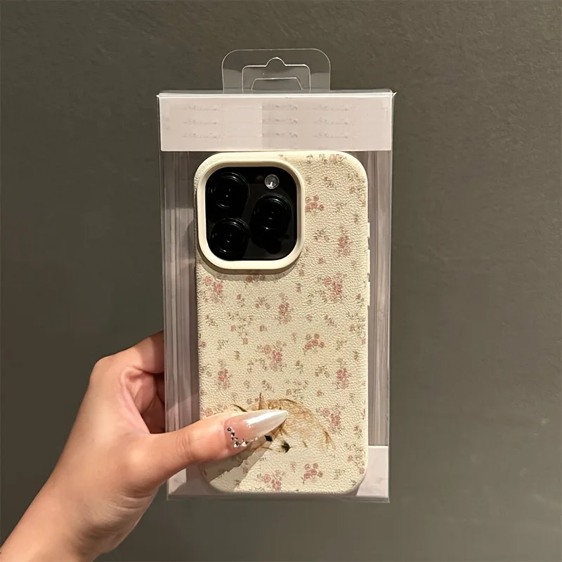 Shockproof Phone Case with Cute Deer and Floral Pattern Design