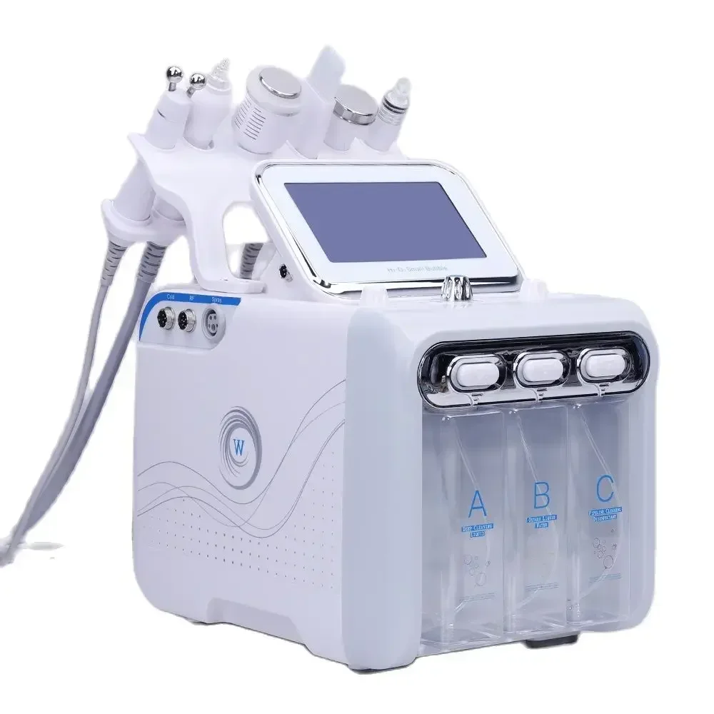 Hydro Dermabrasion Machine 7in1 H2-O2 Water Dermabrasion Tightening Small Bubble RF Facial Microdermabrasion Skin Lifting Spa