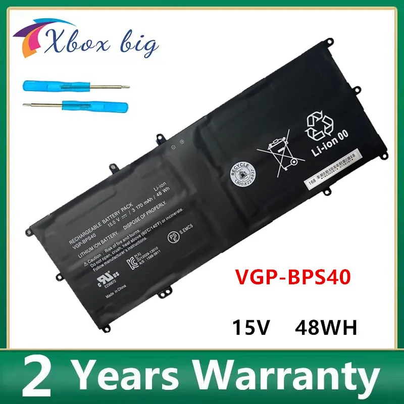 

VGP-BPS40 15V 3170mAh 48WH Laptop Battery For SONY Vaio Flip 14A SVF14N SVF 15A SVF15N17CXB VGP-BPS40