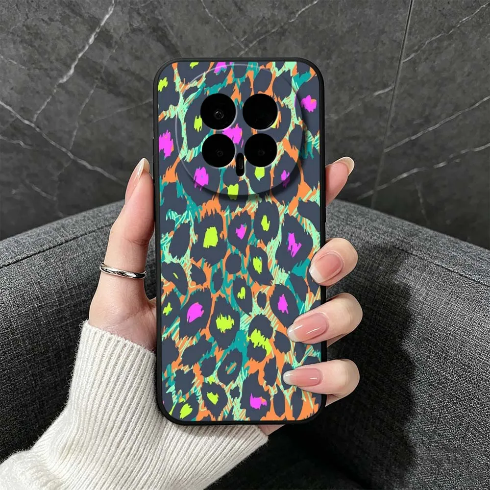 Leopard Print Brown Black Phone Case