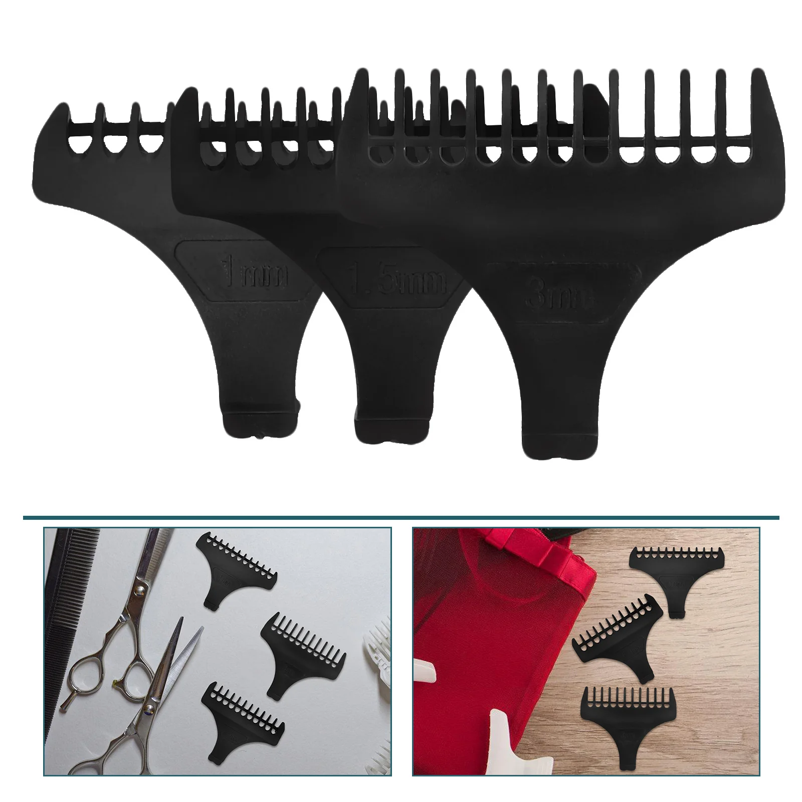 Electric Clippers Guards Attachments Barber Universal Combs Multipurpose for Plastic Small Professional Hair Guides 3