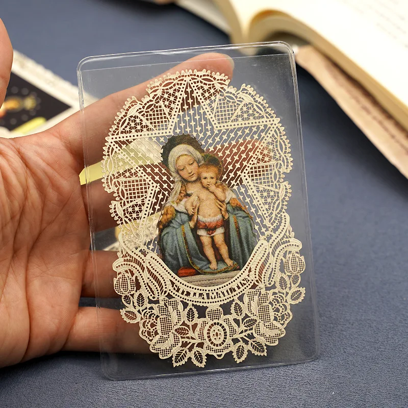 Christian Bookmark Catholic Christian Virgin Mary Decorative Cards