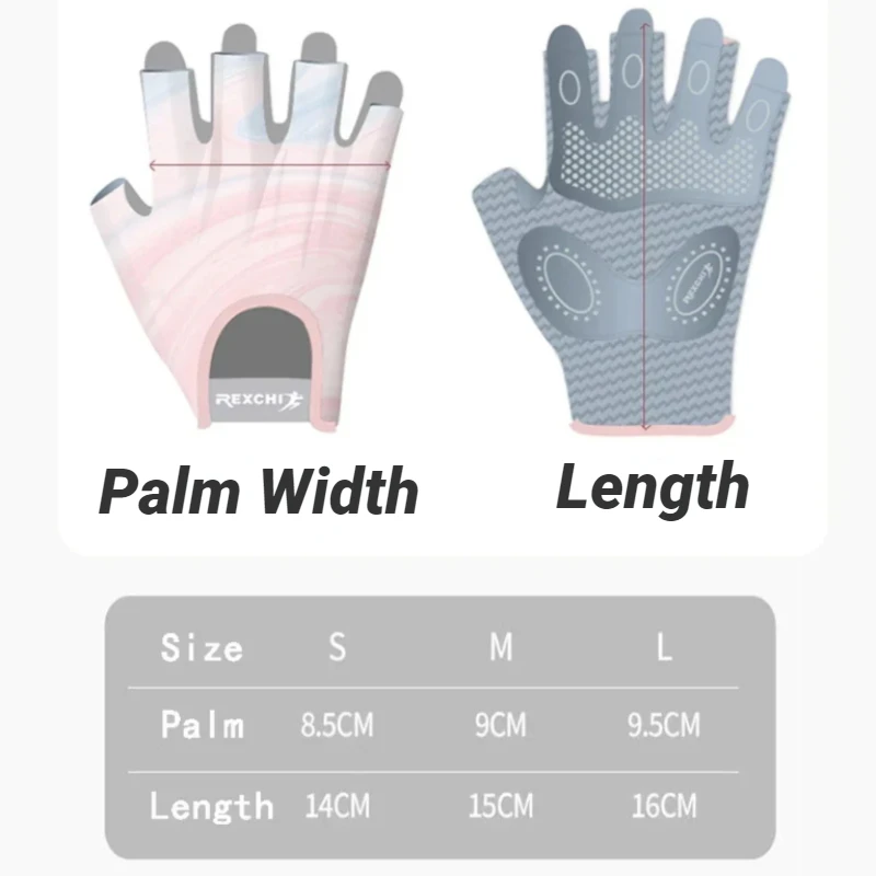 1Pair Workout Gloves Men Women Gym Lifting Fitness Climbing Exercises Work Out Wrist Belt Shock Absorb Foam Pad Palm Crossfit 6
