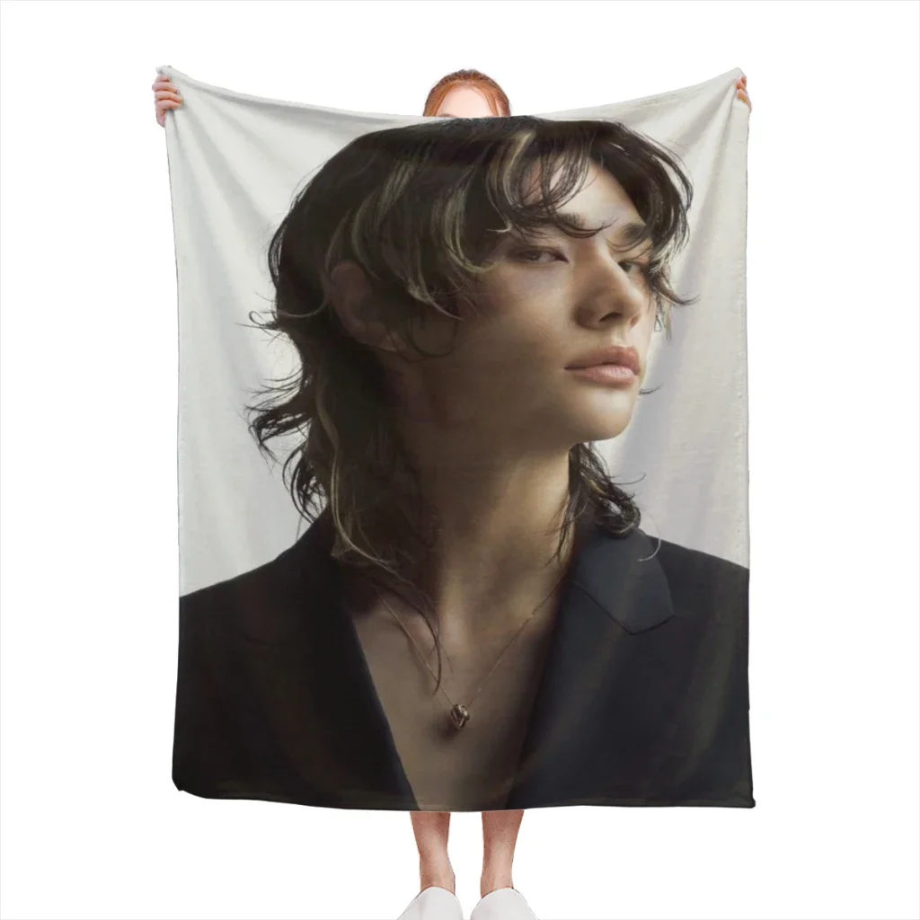 Hot-KPOP-Like-Stray-K-Kids Fashion Blanket Printed Throw Blanket Plush Fluffy Flanne Soft Throws for Sofa Couch and Bed 6
