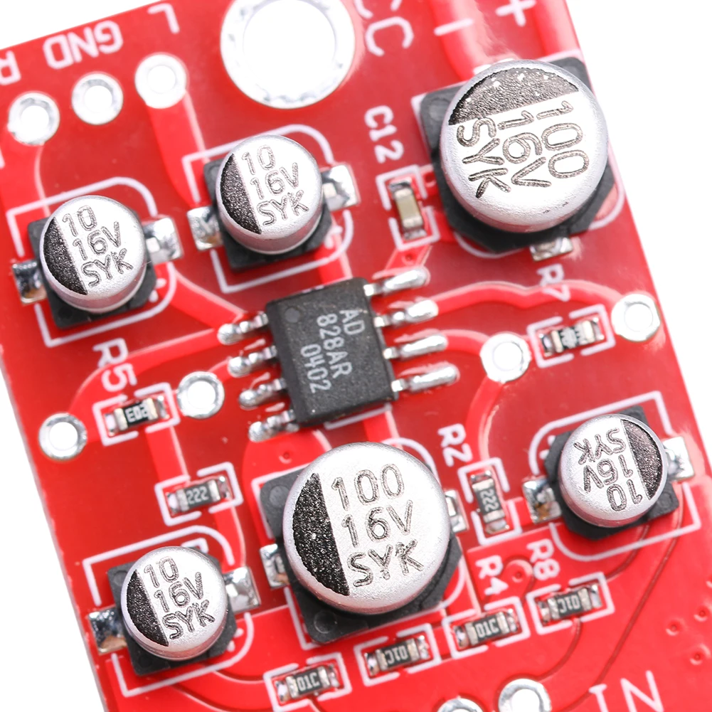Microphone Preamplifier Board Preamp AD828 Chip Stereo Preamp Power