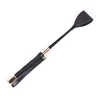 Black PU Leather Short Straight Whip, Flogger Paddle Horse Whip,Riding Crop Equestrian Horsewhip, 60cm, 30cm 2