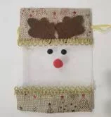 50 Stück 10 x 14 cm Weihnachtsbeutel aus Sackleinen mit Kordelzug, Geschenktüte, Party, Hochzeit, Süßigkeiten, Muschel, Schokolade, Geschenktüte – Detail 13