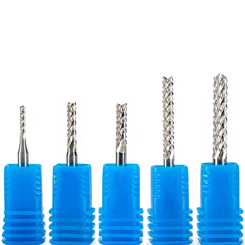 10pcs 3.175/4/6mm Corn Teeth End Mill, Milling Cutter CNC Router Bits Tool PCB, Printed Circuit Board Cutter on HDF,Fiber Glass image 3