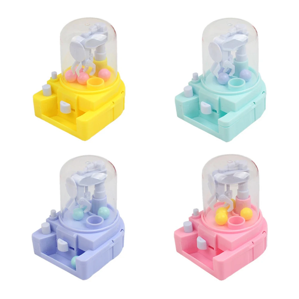 Mini Claw Machine DIY Doll Machine Catcher Toys For Children Baby Cartoon Candy Grabbing Machine Capsule Grabbing Interactive 6