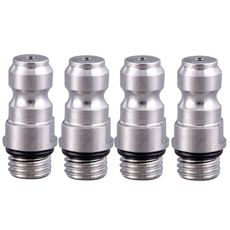 8MM quick-connect nafukovací pánský konektor plyn cylindr inlet a nafukovací tryska M8X1 nitka jednocestný klapka, 4ks