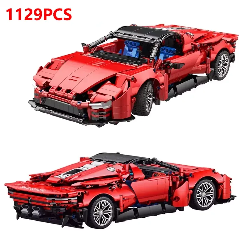 Technical 1129+Pcs 42143 SP3 1:14 Building Blocks Super Sports Car Racing City Speed Famous Vehicle Bricks Model Kids Toys Gifts