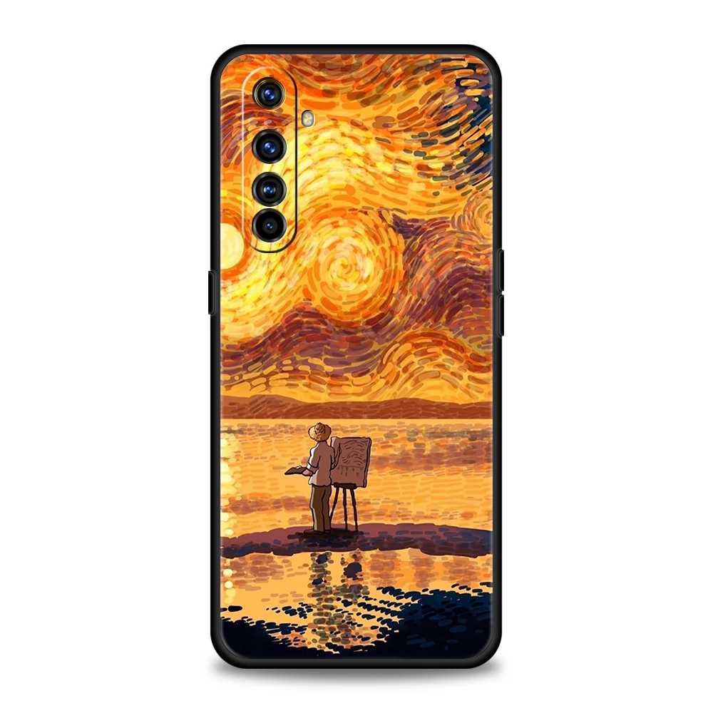 Van Gogh Sunflowers & Starry Night Artistic Phone Case Cover