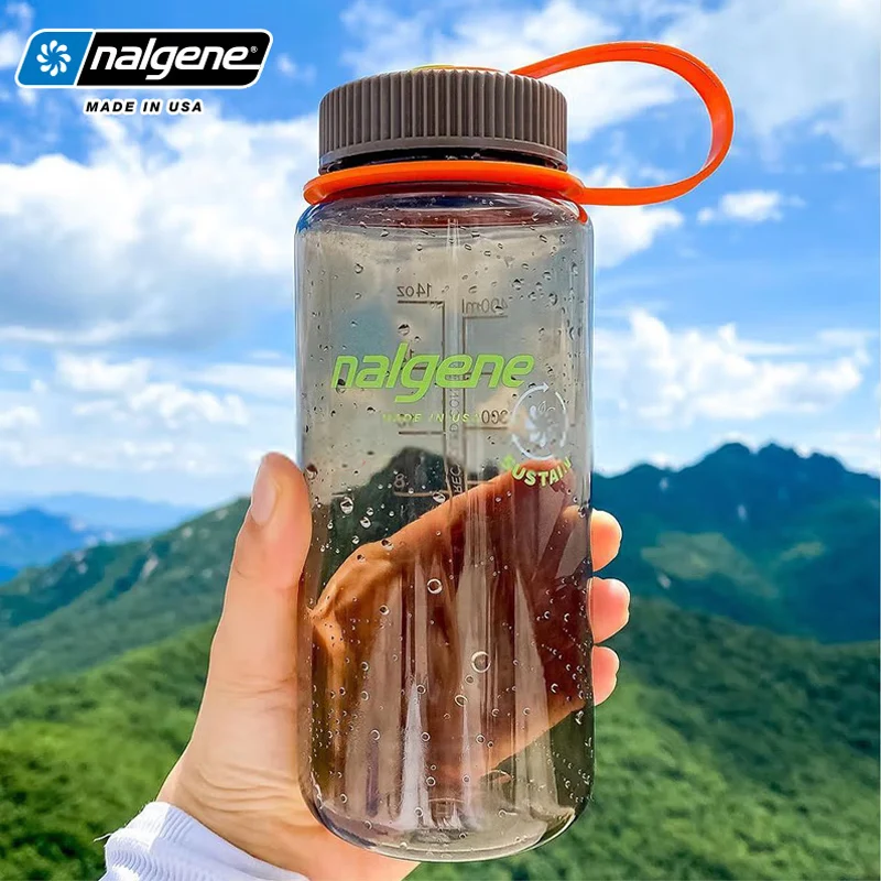 Nalgene 와이드 입구 물병 500ml 1L 하이킹 캠핑 여행용 내구성 있는 누수 방지 스포츠 컵 야외용품 플라스크