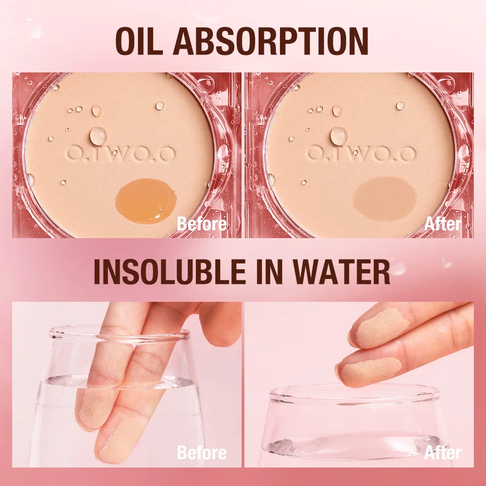 Poudre fixante pour le visage, format standard, effet floutant, maquillage permanent, contrôle du sébum, teint clair, éclaircissement parfait, poudre compacte, contrôle du sébum_voghion.com