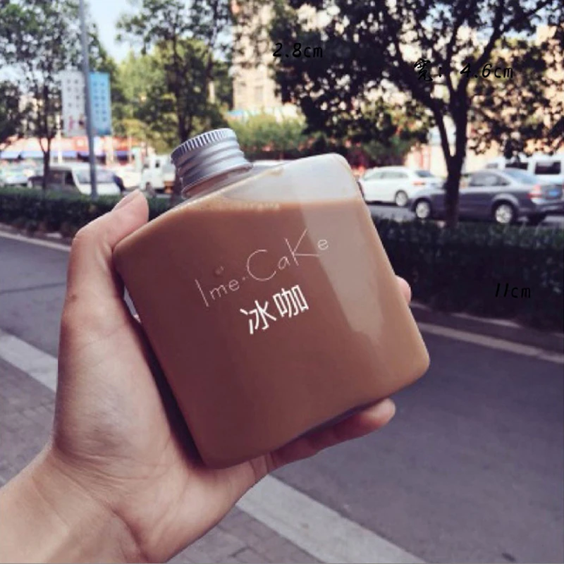 Plastic Milk Tea Bottle Storage Bottles Jars Flower Tea Beverage Bottle Flower Juice Filter Cold Brewing 1Pc
