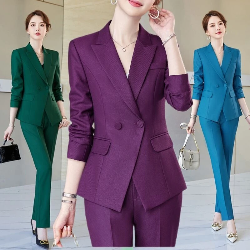 Traje de negocios para mujer, traje a medida, ropa Formal de trabajo, otoño  e invierno, novedad de 2022| | - AliExpress