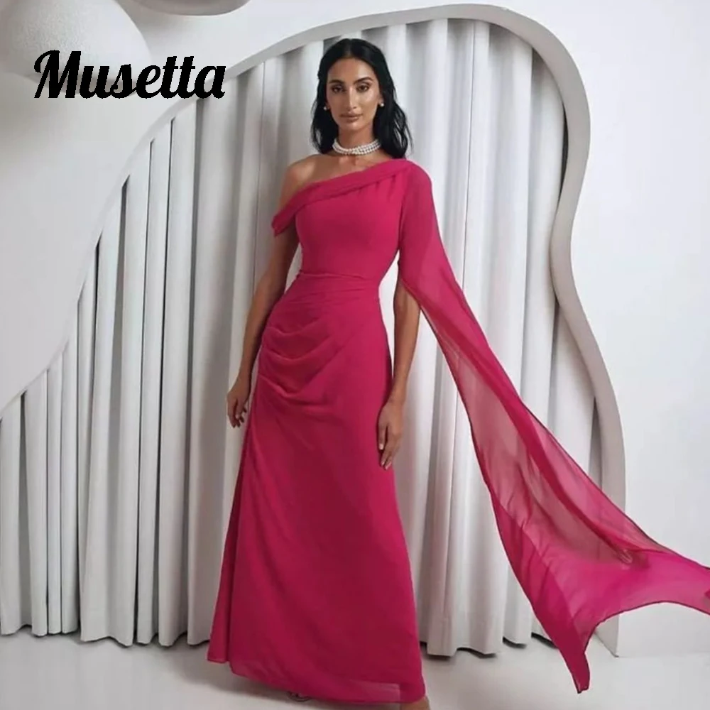 

Женское вечернее платье с открытыми плечами Musetta, ТРАПЕЦИЕВИДНОЕ длинное платье с открытой спиной, платье до пола для выпускного вечера, 2024