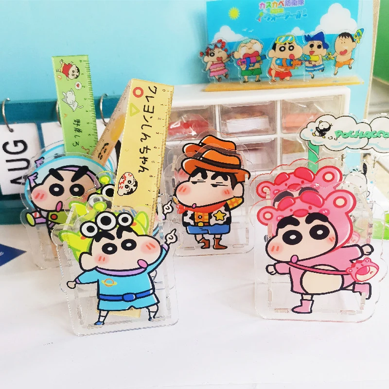 Portalápices de Crayola de dibujos animados, acrílico transparente, adornos  de escritorio para estudiantes, caja de almacenamiento de Anime, Cubo de  pincel de maquillaje, regalos para niños| | - AliExpress