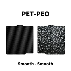 Enhanced Double - Sided Textured Build Plate with PEI Sheet - 257x257mm (PEO - PET no base)