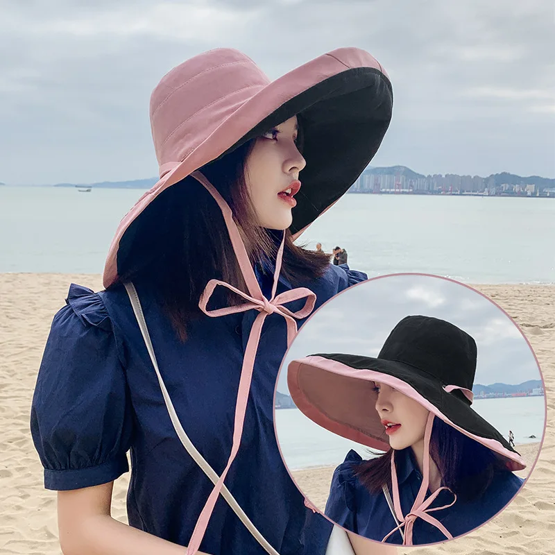 Cappello Da Sole Donna Con Protezione UV 50+ – Tesa Larga, Pieghevole, Reversibile, In Cotone, Per Spiaggia E Outdoor - 2