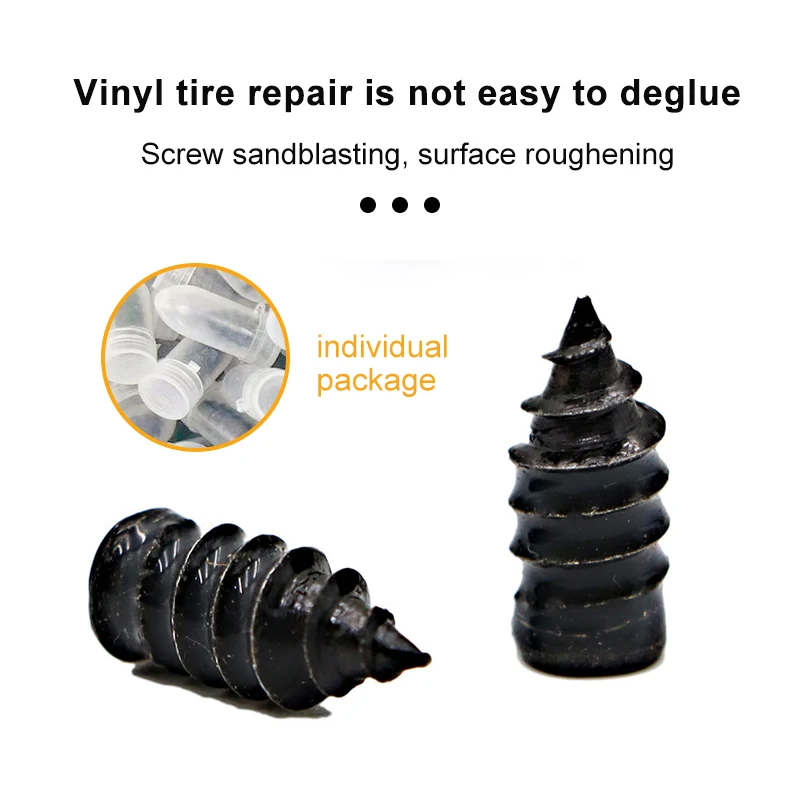 Tire Repair Rubber Nail Auto Motorcycle Vacuum Self-Service Tyre Puncture Repair Screws Fast Tool for Car Truck Tractor Wheel