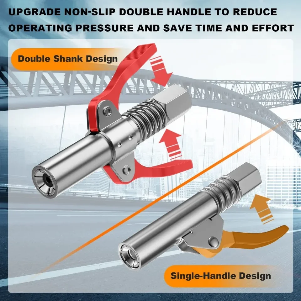 Coupleur Rapide Pour Pistolet à Graisse – 10000 PSI – Buse Injection Huile – GooBetter